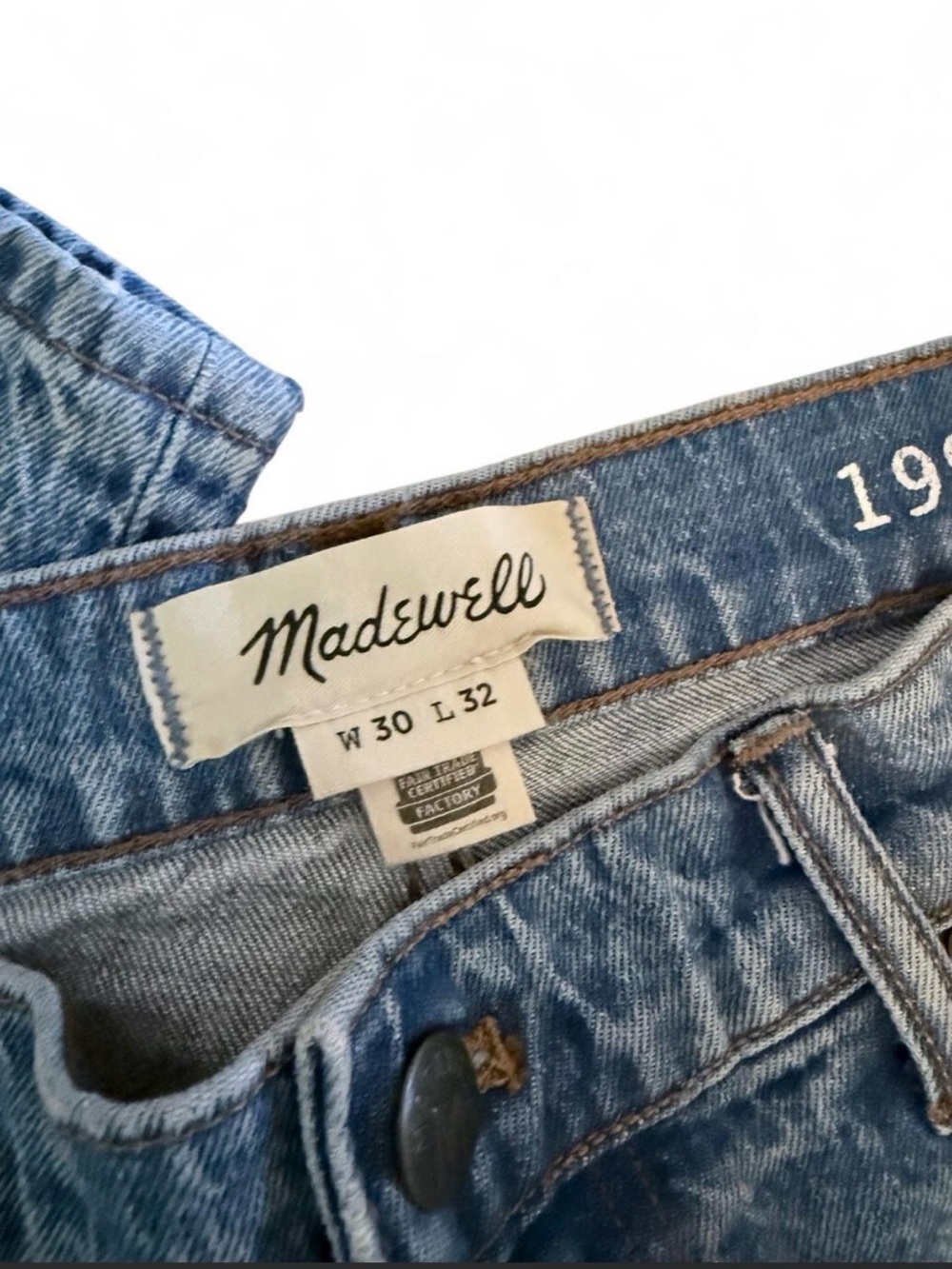 Madewell Washed Blue Denim Jeans